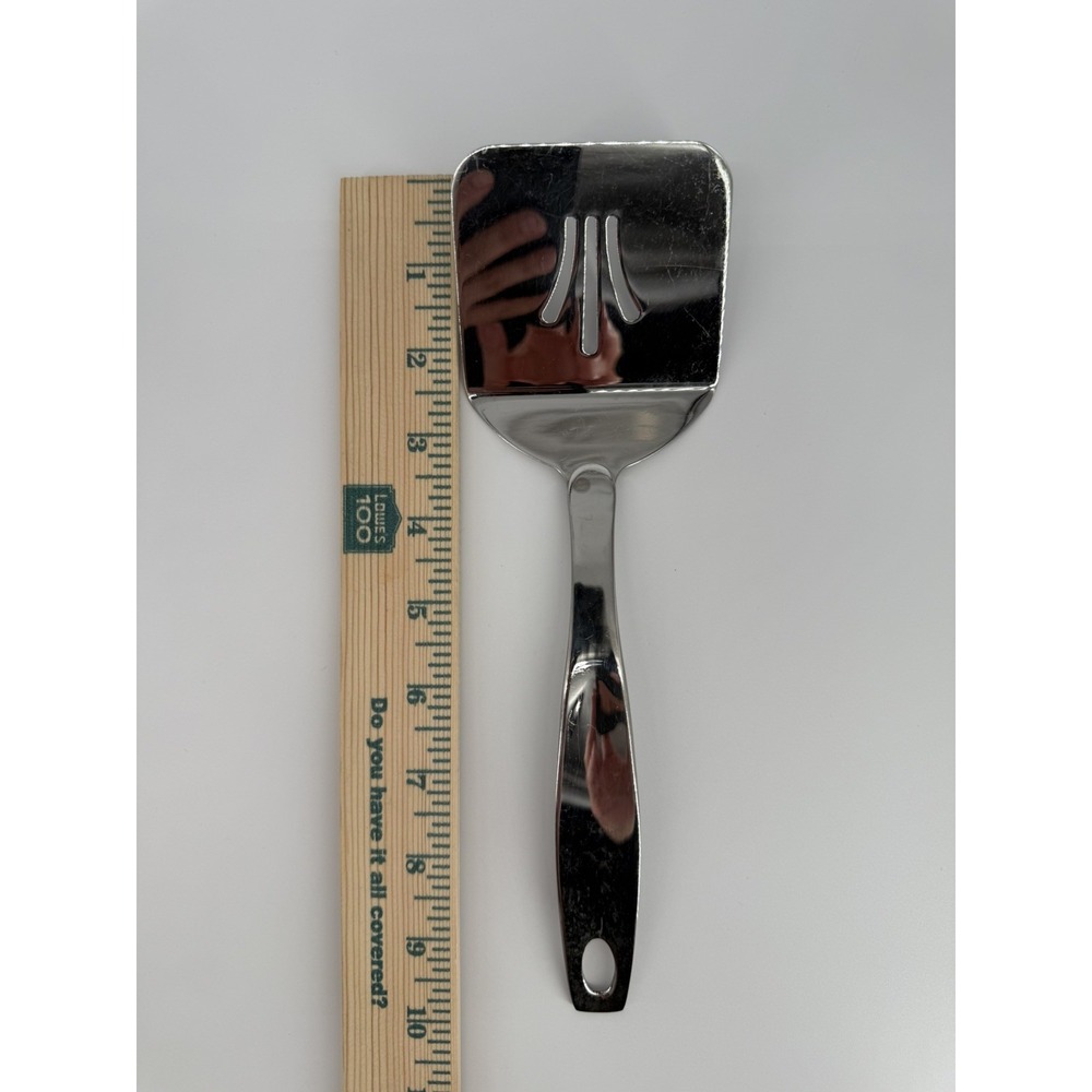 Oneida 18/8 Stainless Steel Slotted Spatula Turner 10 Inch Kitchen Utensil - Picture 2 of 10